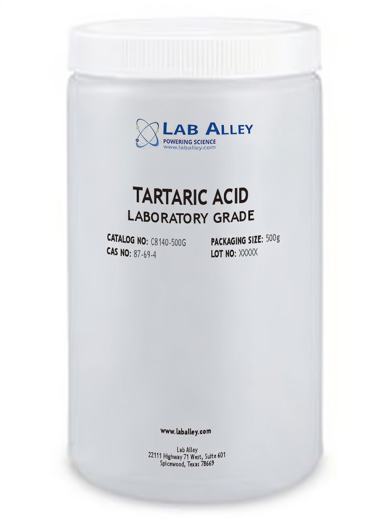 Tartaric Acid, Granular Form, Lab Grade, 500g