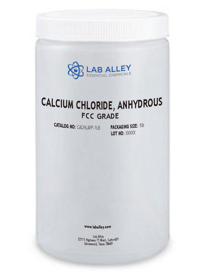 Calcium Chloride, Anhydrous, FCC Grade, Pellets,, 1lb
