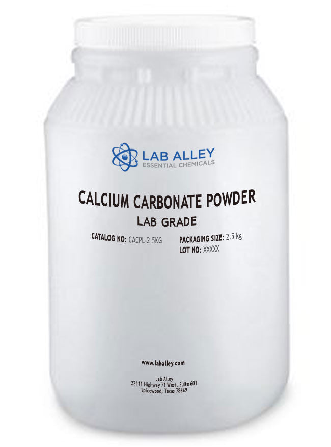 Calcium Carbonate Powder, Lab Grade, 2.5kg