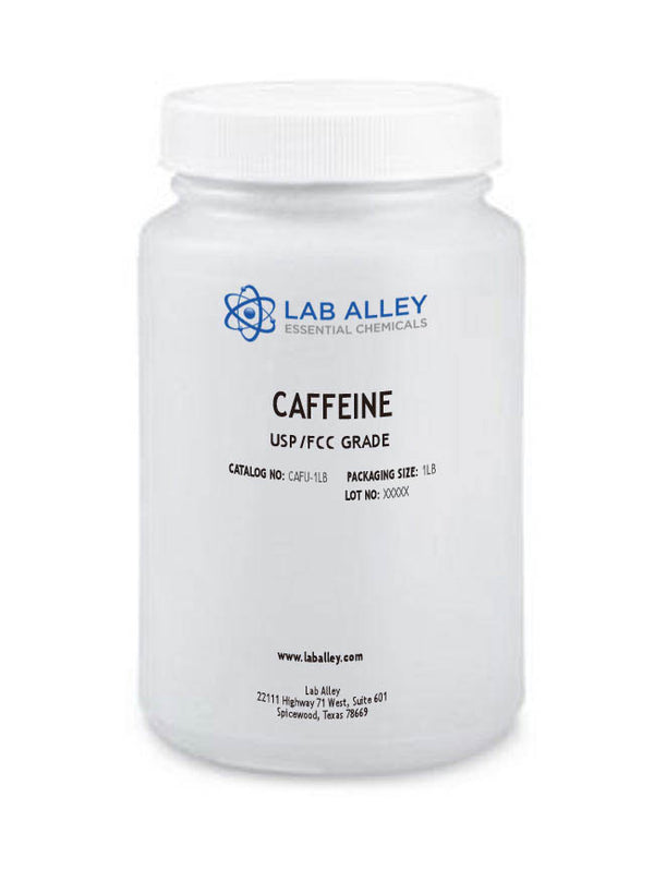 Lab Alley Caffeine Powder, USP FCC Food Grade, 100g