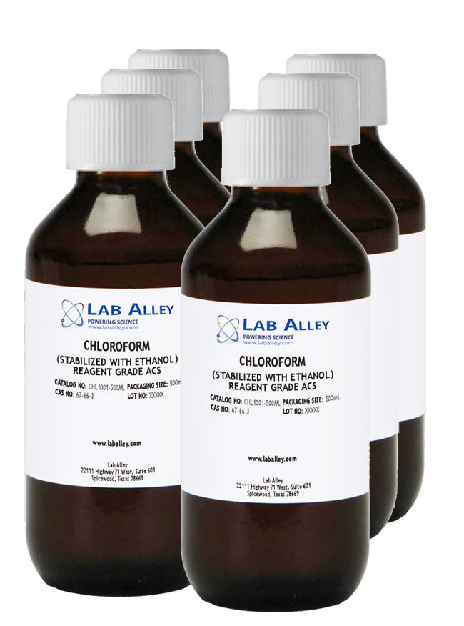 Chloroform, ACS Reagent Grade, ≥99%, 6x500ml Case