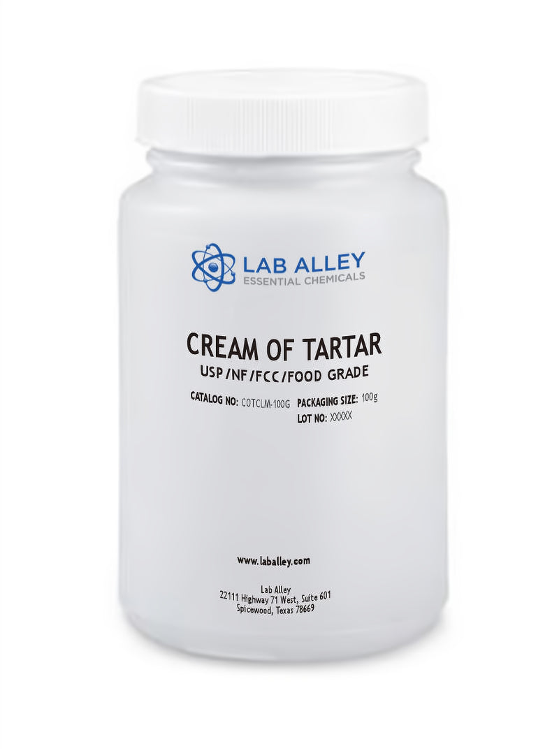 Cream of Tartar, USP/NF/FCC/Food Grade, 100 Grams