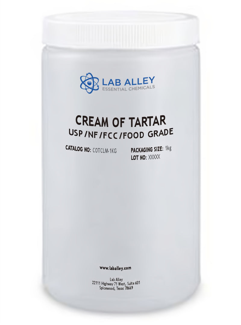 Cream of Tartar, USP/NF/FCC/Food Grade, 1 Kilogram