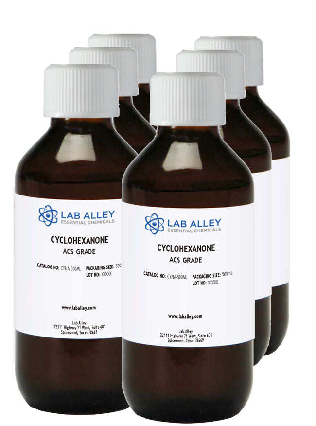 Cyclohexanone, ACS Grade, 6 x 500mL Case