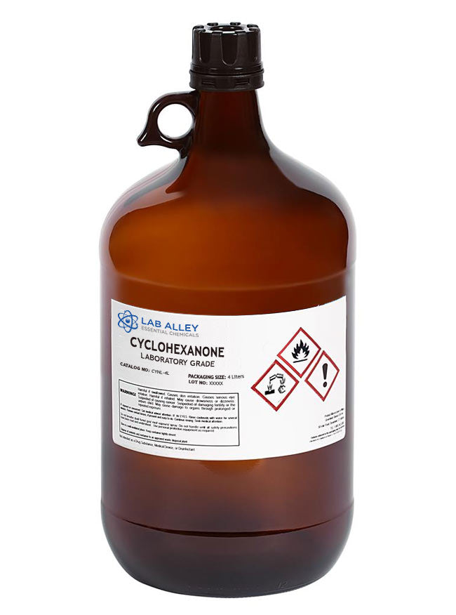 Cyclohexanone, Lab Grade, 4 Liters