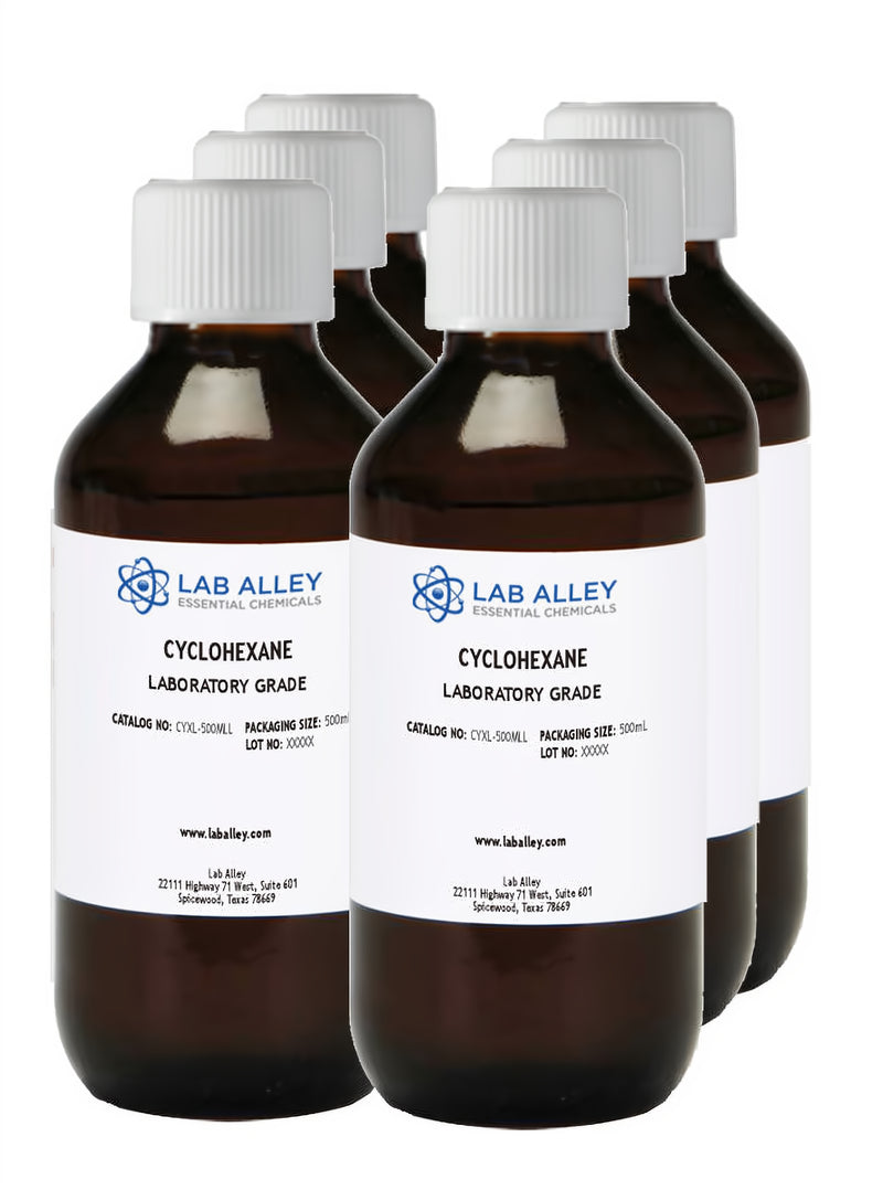 Cyclohexane, Lab Grade, 6 x 500mL Case