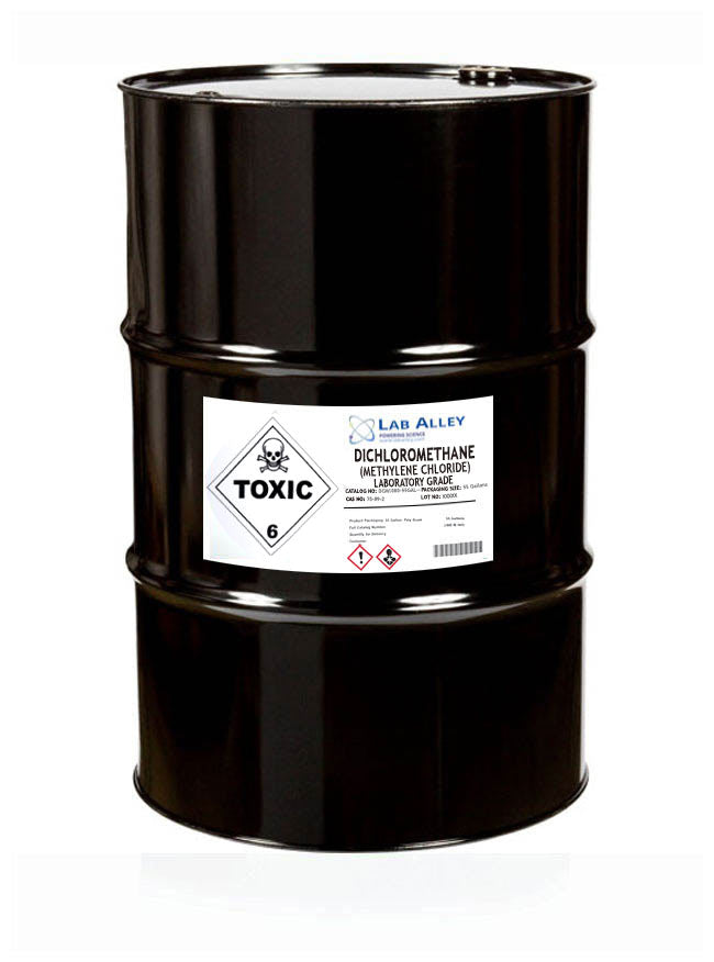 Dichloromethane, Lab Grade, 55 Gallons