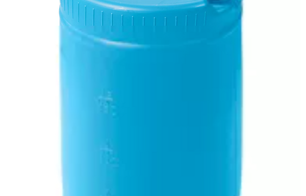 Plastic Drum - 15 Gallon, Closed Top, Blue