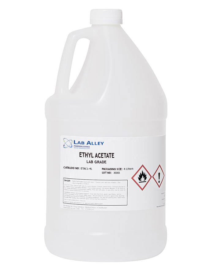 Ethyl Acetate Lab Grade, 4 Liters