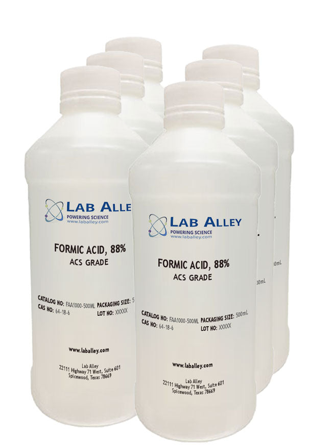 Formic Acid, ACS Grade, 88%, 6x500ml
