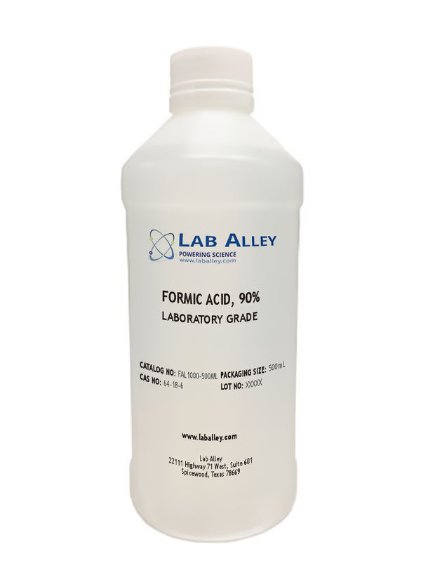 Formic Acid, Lab Grade, 90%, 500ml