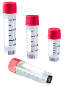 Cryovials With Colored Caps, 1,000 Per Case