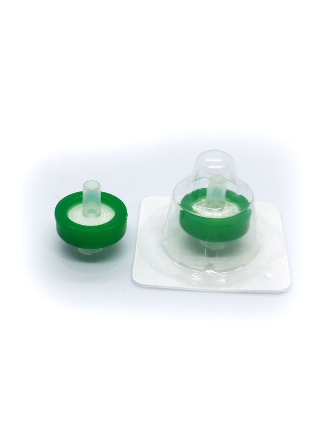 Sterile syringe filter, PES, female luer lock + male luer slip