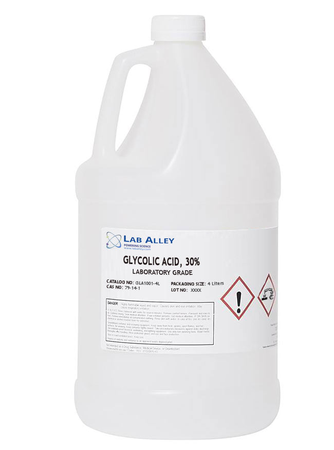 Glycolic Acid, Lab Grade, 30%, 4L