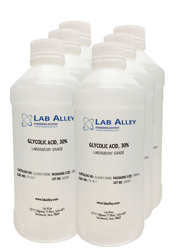 Glycolic Acid, Lab Grade, 30%, 4x500ml