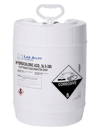 Hydrochloric Acid, Electronic Grade / Semiconductor Grade, 36.5-38%, 1 Pint