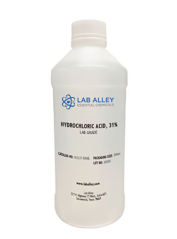 Hydrochloric Acid 31%, Lab Grade, 500mL