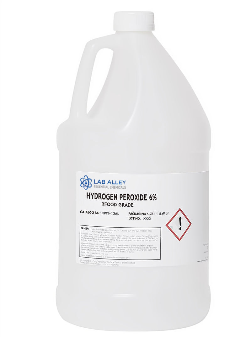 Hydrogen Peroxide 6% Solution, Food Grade, From Kosher