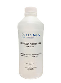 Hydrogen Peroxide, Lab Grade, 15%, 500mL