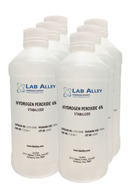 Hydrogen Peroxide, Lab Grade, 6% Stabilized, 1 Pint