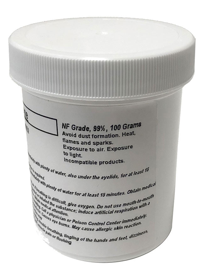 High-Quality Lab Alley Hydroquinone Powder 99% NF Grade, 100 Grams