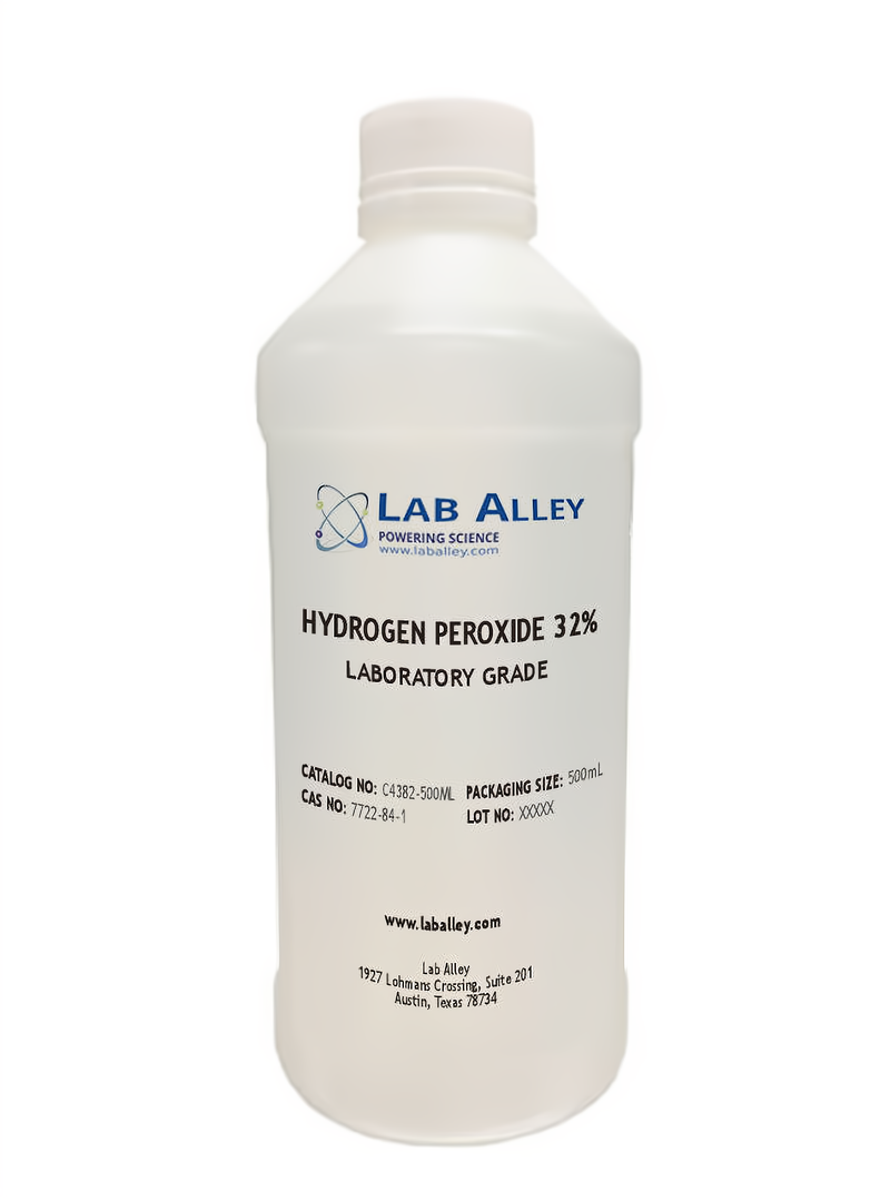 Hydrogen Peroxide, Lab Grade, 32%, 500mL