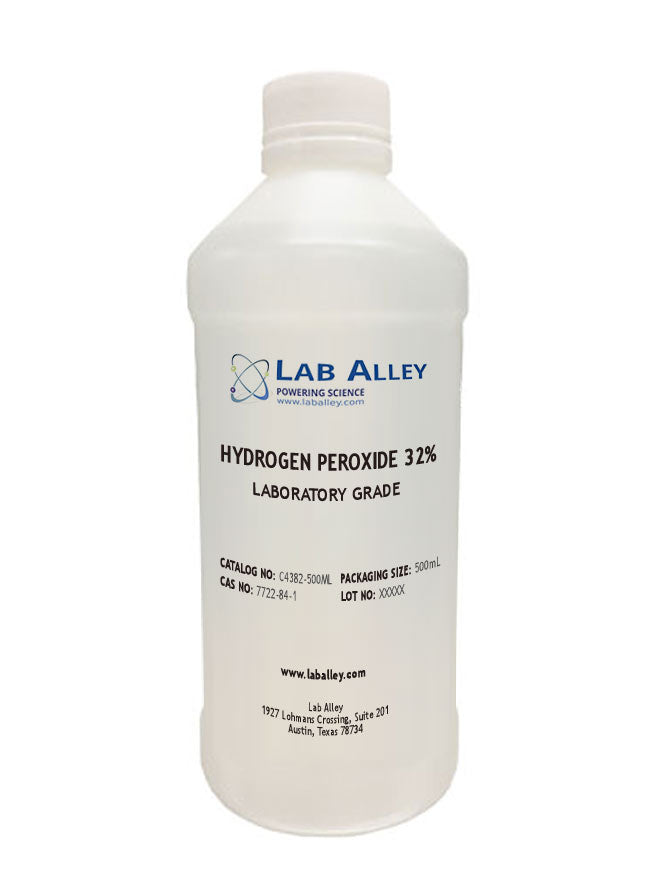 Hydrogen Peroxide, Lab Grade, 32%, 500mL