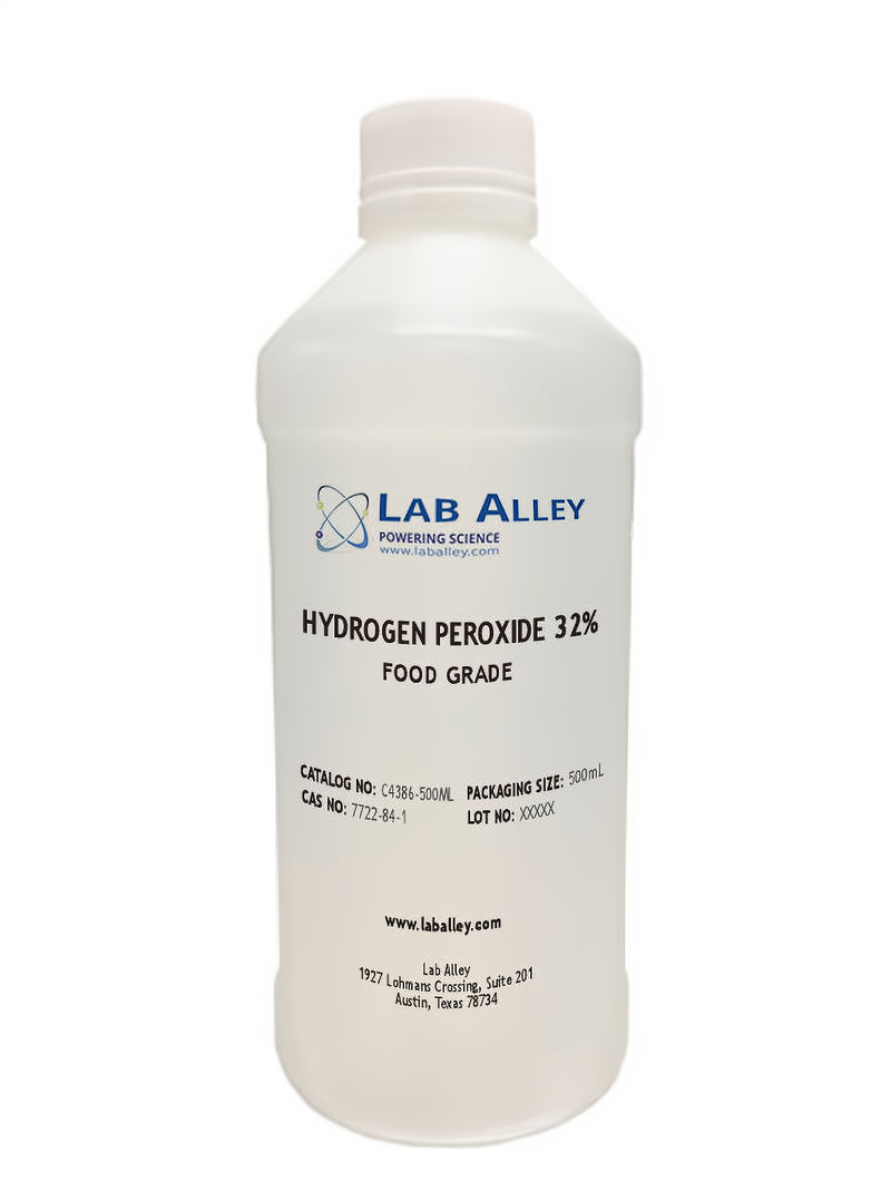 Hydrogen Peroxide, Food Grade, 32%, 500mL