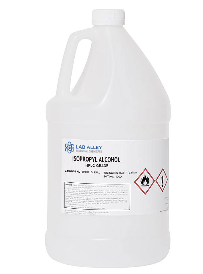 Isopropyl Alcohol 99% HPLC Grade, 1 Gallon