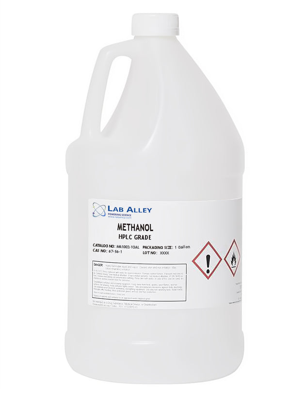 Methanol, HPLC Grade, 99%, 1 Gallon 