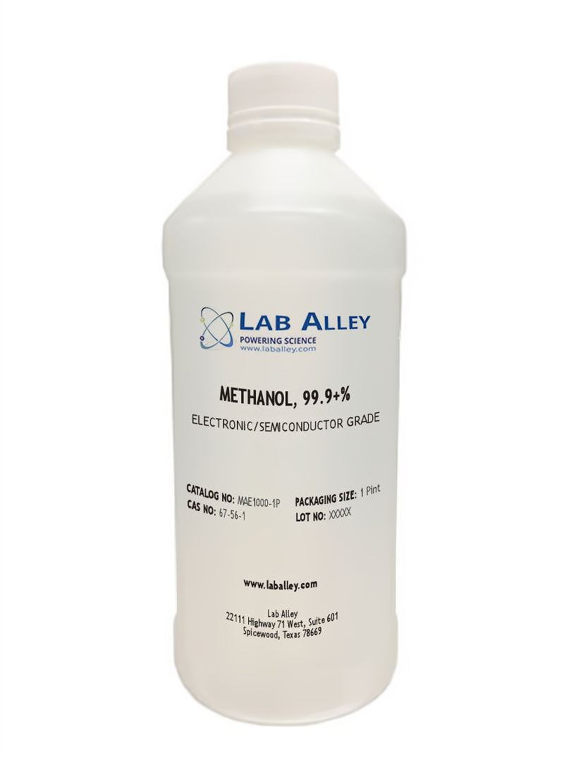 Discounted Lab Alley Methanol, Electronic Cleanroom Grade, 99.9+%, 1 Pint