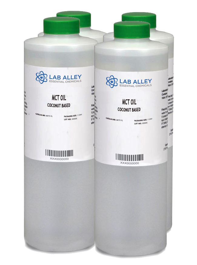 Lab Alley MCT Coconut oil, 4 x 1 Liter Case