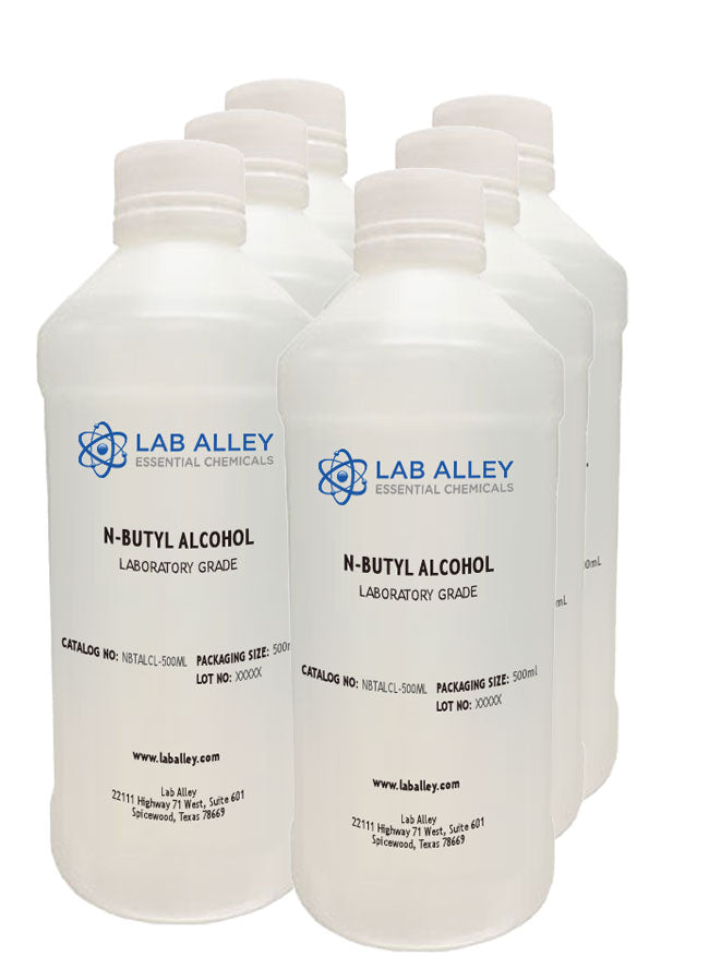 n-Butyl Alcohol, Lab Grade, 6 x 500mL Case
