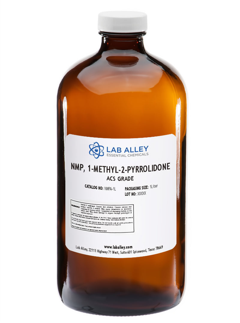 NMP, 1-Methyl-2-Pyrrolidone, ACS Grade, 4 x 1 Liter Case