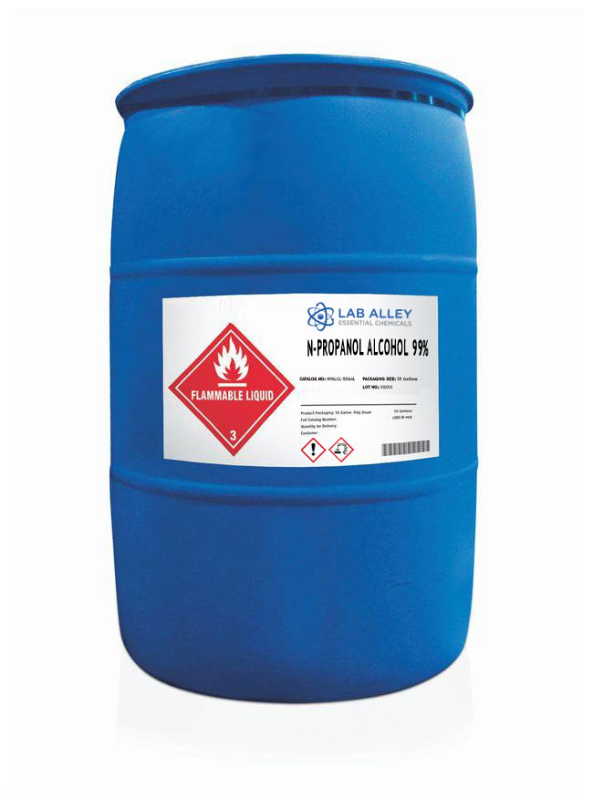 n-Propanol Alcohol 99%, 55 Gallons