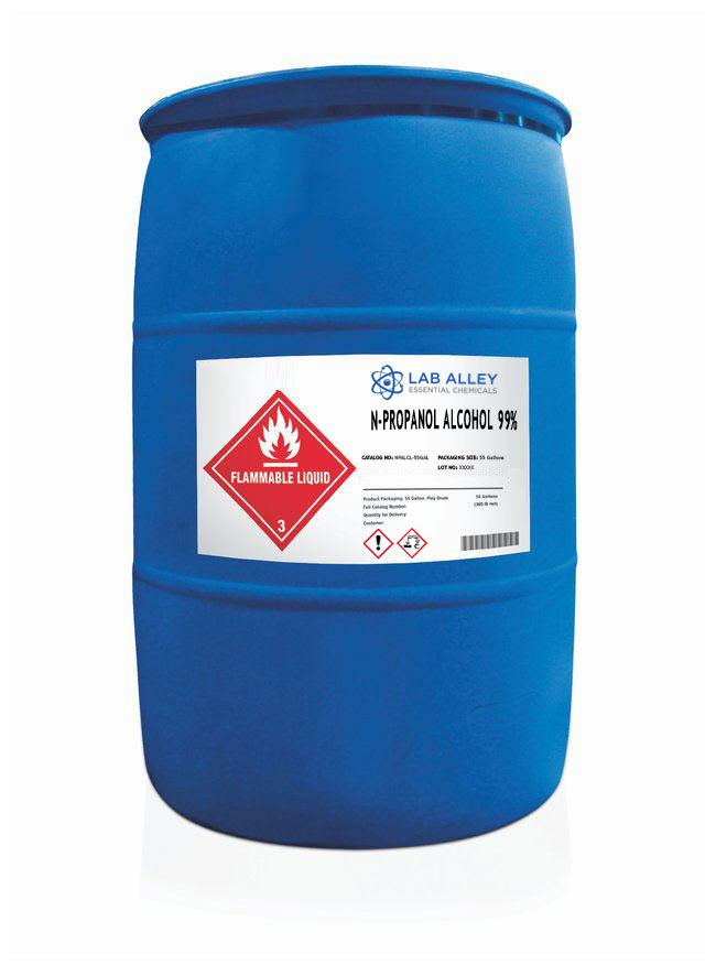 n-Propanol Alcohol 99%, 55 Gallons