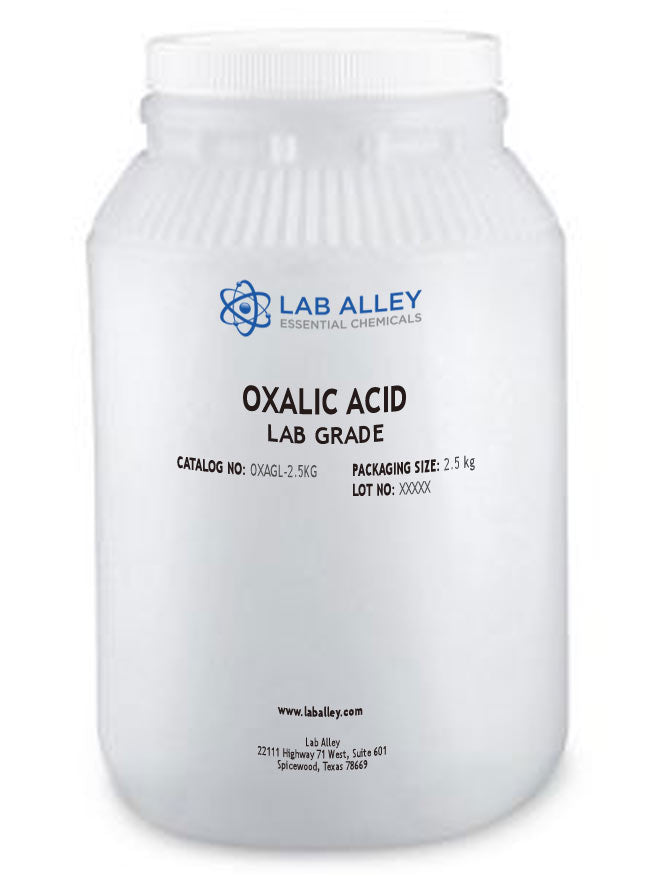 Oxalic Acid Crystals, Lab Grade, 2.5 Kilograms