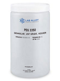 PEG 3350, Granular, USP Grade, Kosher, 100 Grams