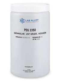 PEG 3350, Granular, USP Grade, Kosher, 100 Grams