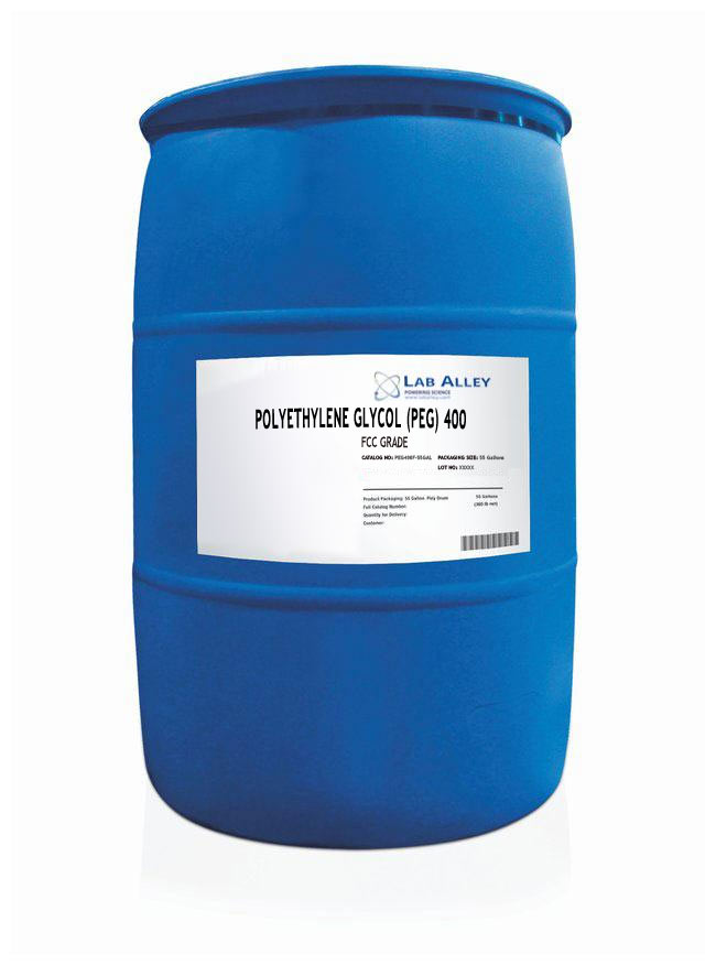 Polyethylene Glycol (PEG) 400, FCC Grade, 55 Gallons