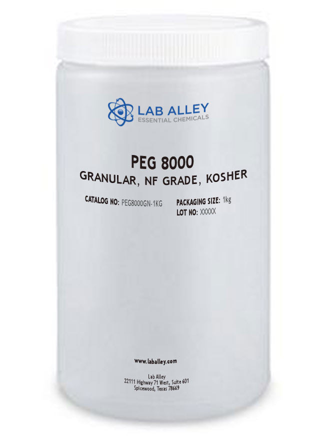 PEG 8000, Granular, NF Grade, Kosher, 1kg