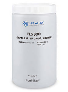 Polyethylene Glycol (PEG) 8000, Granular, NF Grade, Kosher