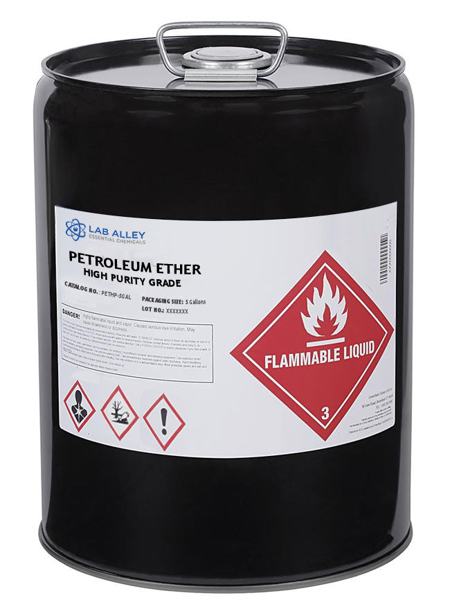 Petroleum Ether High Purity Grade, 5 Gallons
