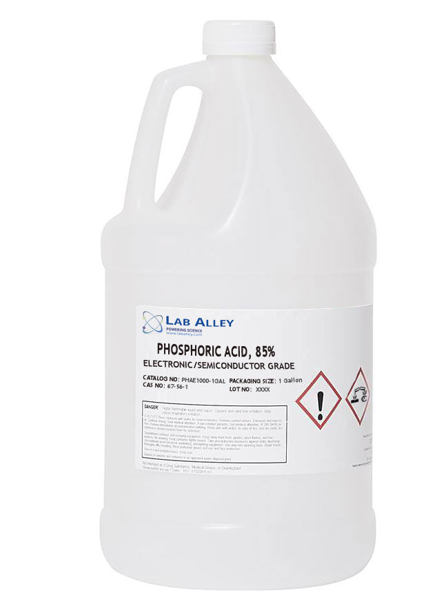 Phosphoric Acid, Electronic Grade / Semiconductor Grade, 85%, 1 Gallon