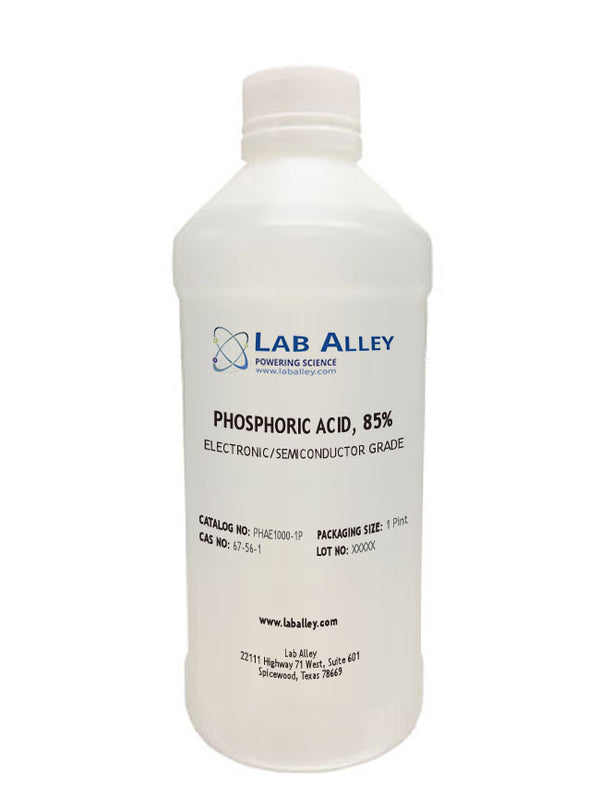 Phosphoric Acid, Electronic Grade / Semiconductor Grade, 85%, 1 Pint