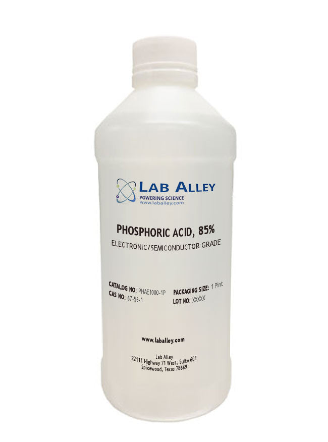 Phosphoric Acid, Electronic Grade / Semiconductor Grade, 85%, 1 Pint