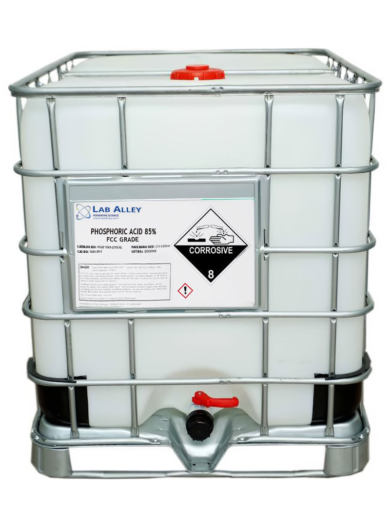 Phosphoric Acid, Food Grade (FCC), Kosher, 85%, 270 Gallons