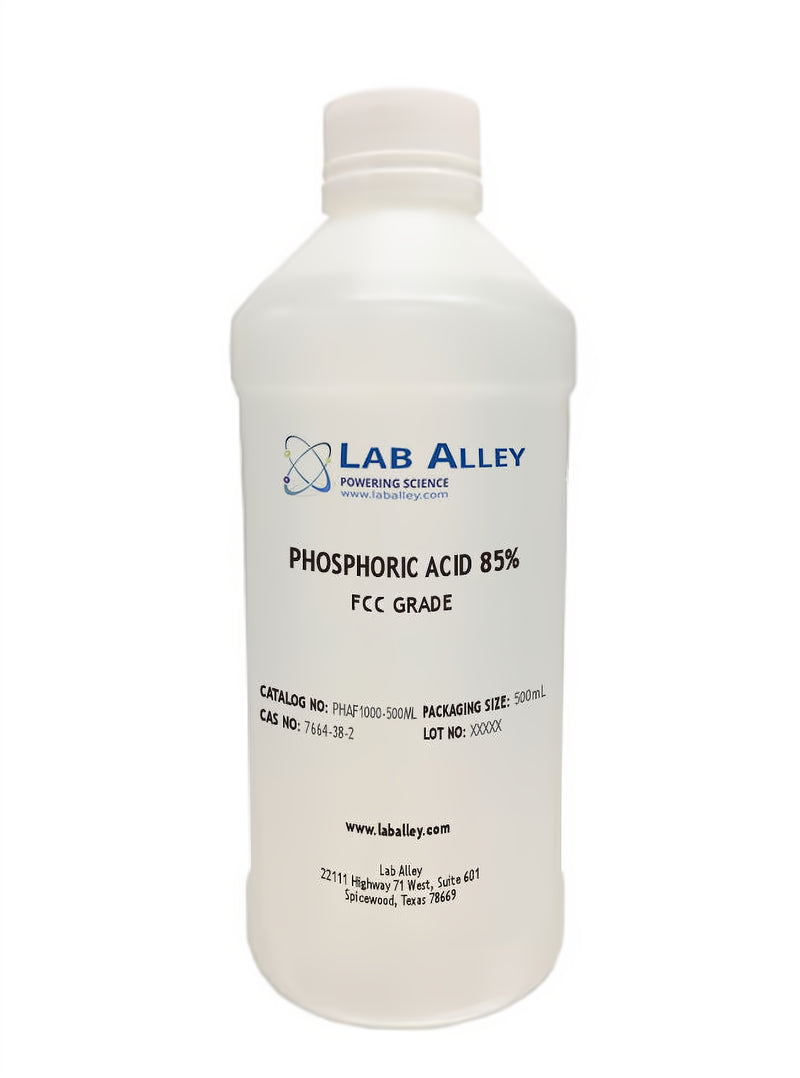 Phosphoric Acid, Food Grade (FCC), Kosher, 85%, 500 mL