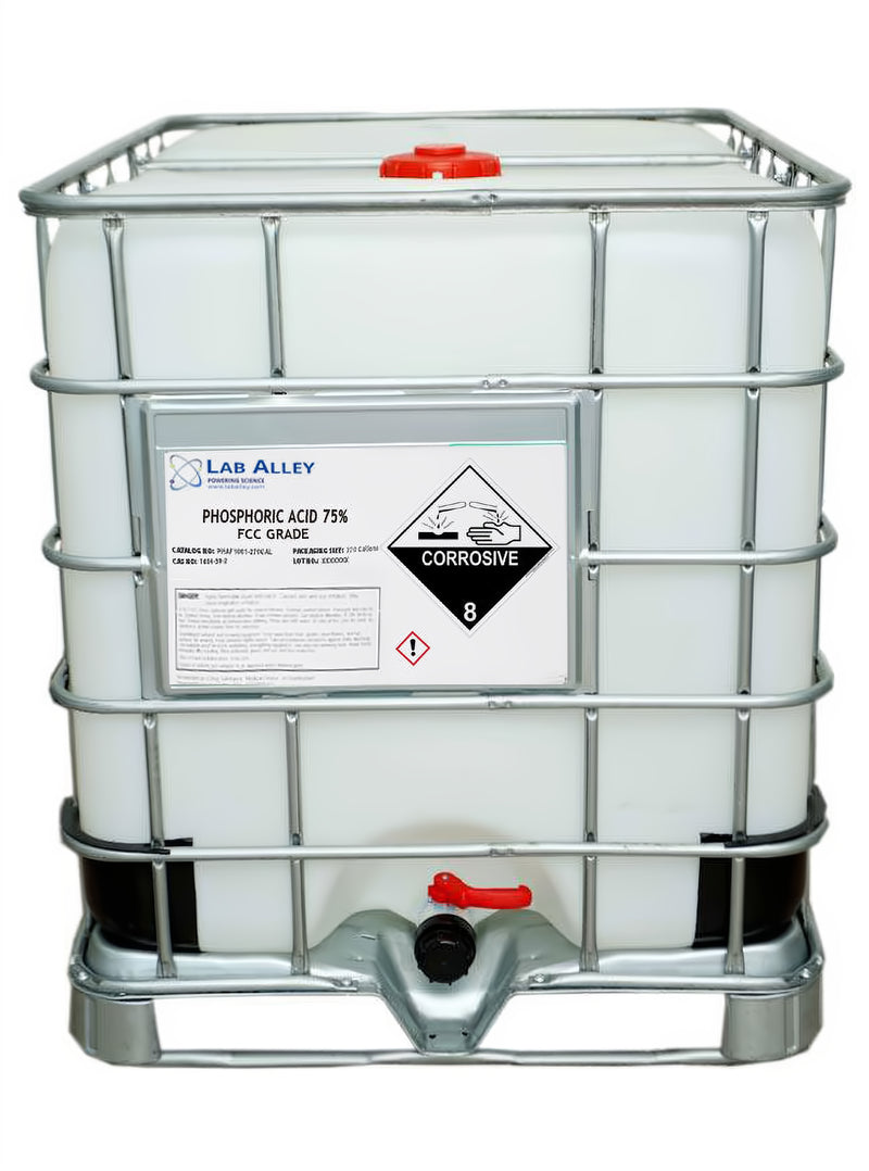 Phosphoric Acid, Food Grade (FCC), Kosher, 75%, 270 Gallons