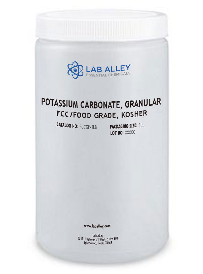 Potassium Carbonate, Granular, FCC/Food Grade, From Kosher